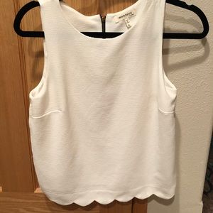 White Monteau Tank Top
